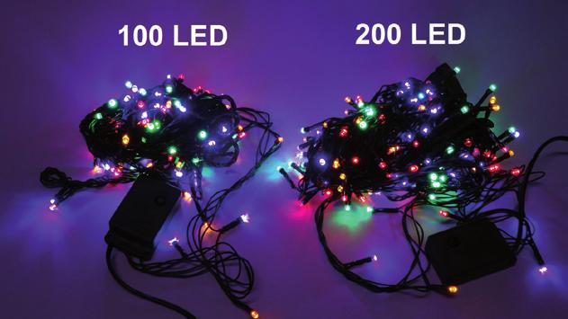 ŚWIĘTA 33,90 zł Lampki choinkowe LED 100 z gniazdem i programatorem 8 funkcji,