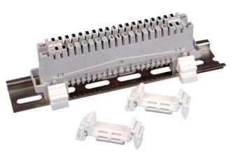 5mm dla mocowania łączówek na pręt HSTZDI25 w Adapter na szynę TH35 Umożliwia montaż modułów LSA na szynę TH35.