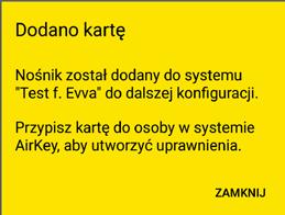 Wprowadzić dla nośnika jednoznaczną nazwę i wybrać opcję Dodaj. Jeśli do dyspozycji jest kilka systemów zamknięć, należy wybrać odpowiedni system.