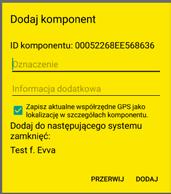 polu wyboru lub przez niebieski suwak. Może to potrwać kilka sekund. Jeśli do dyspozycji jest kilka systemów zamknięć, wybrać odpowiedni system zamknięć.