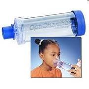 Komory inhalacyjne - przykłady Aeroscopic pojemność 750 ml dzieci w wieku >2,5-3 lat. składana.
