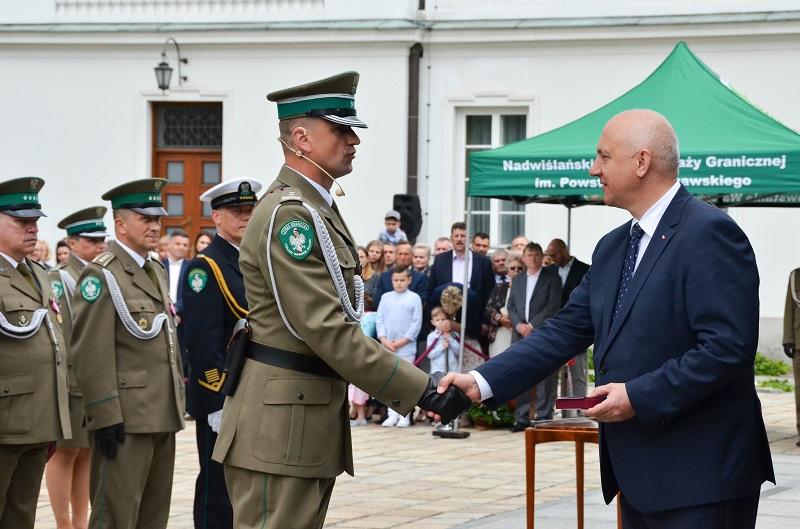 oraz Minister SWiA Joachim Brudziński, podczas centralnych obchodów