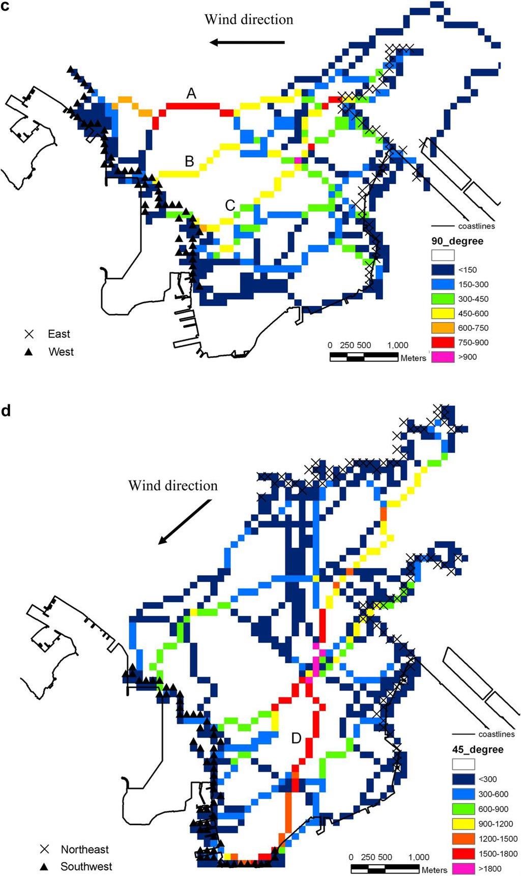 3. Wyznaczanie korytarzy przewietrzania Wybrane metody: Wskaźnik Frontal area index (stopień zabudowania przestrzeni miejskiej) Analiza oporu aerodynamicznego zabudowy ( Least cost path (LCP)