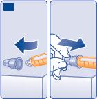 Zużyty wstrzykiwacz należy wyrzucić bez przykręconej igły, zgodnie z zaleceniami lekarza, pielęgniarki lub lokalnych władz.