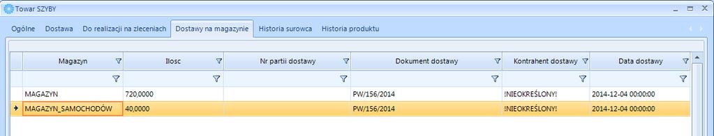 8.1.1.3. Do realizacji na zleceniach Lista zleceń, na których towar występuje i nie został jeszcze całkowicie zrealizowany.