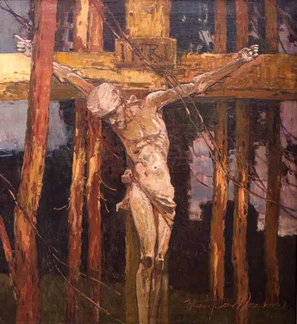 7 Władysław Wankie (1860 Warszawa 1925 tamże) Chrystus na krzyżu olej, płótno, 94,5 86 cm sygn. p. d.