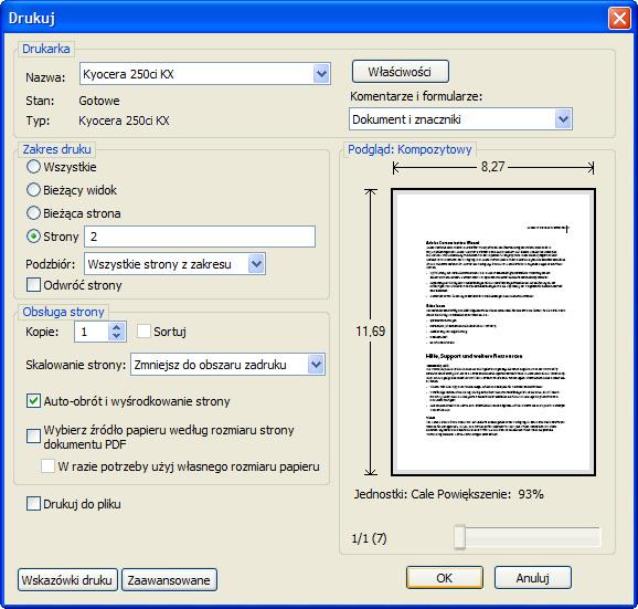 Podstawowa obsługa Drukowanie - drukowanie z aplikacji Drukując dokumenty z aplikacji należy stosować się do poniższych instrukcji.