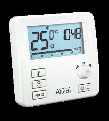 programów trzy niezależne temperatury: dzienna, nocna, przeciwzamrożeniowa duży, czytelny, podświetlany wyświetlacz intuicyjna obsługa ALTH-995716 Zakres temperatury pracy ( C) 0-45 Zakres pomiaru