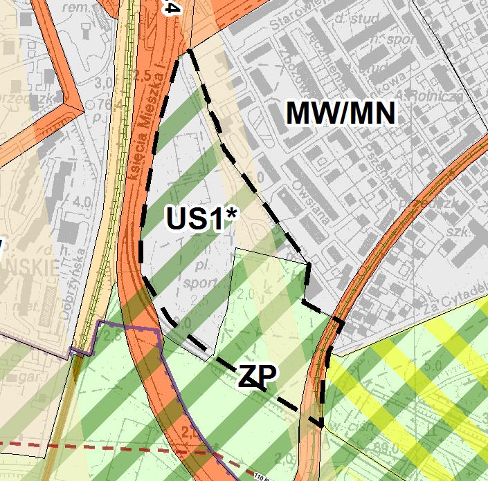 W rejonie ulic Winogrady i Księcia Mieszka I w Poznaniu STUDIUM UWARUNKOWAŃ I KIERUNKÓW ZAGOSPODAROWANIA PRZESTRZENNEGO MIASTA POZNANIA Z 2014 R.