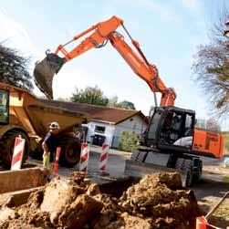 Zaprojektowane z myślą o najbardziej wymagających warunkach pracy Trwałe części Nowa koparka ZX170W-5 została zaprojektowana do pracy w najbardziej wymagających warunkach.