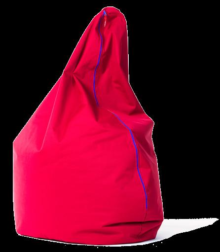 Pufa Bag Kolor pufy: Czerwony Kolor zamka: Niebieski Pufa Bag Kolor pufy: