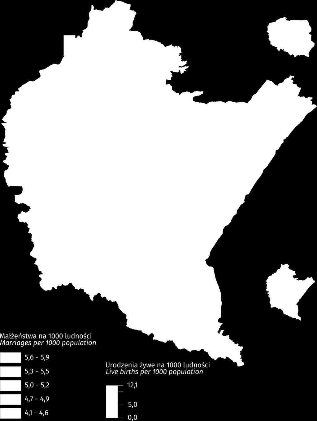 1. Population Mapa 1. Map 1.