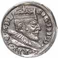 a, rewers jak V.93.1.b PCGS MS62 109 Zygmunt III Waza trojak 1593 Wilno Piękna moneta.