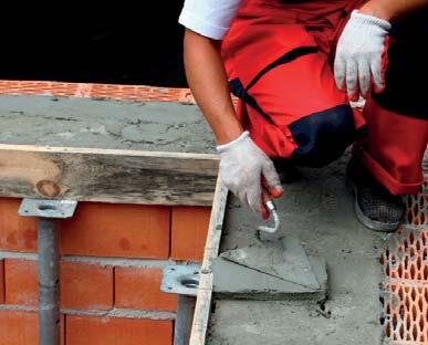 Rozwiązania ścienne Ceramiczne stropy Porotherm Instrukcja montażu Podpory montażowe Podpory montażowe ustawia się zgodnie z projektem montażu stropu, na stabilnym podłożu, w równych odstępach.