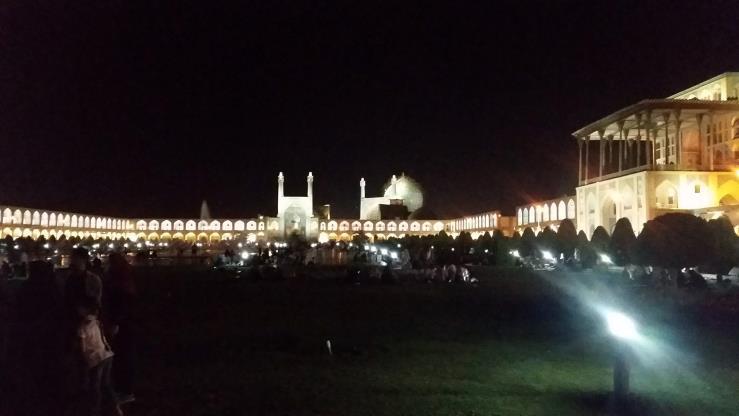 (Piątkowy) w Isfahan wypoczywających nocą