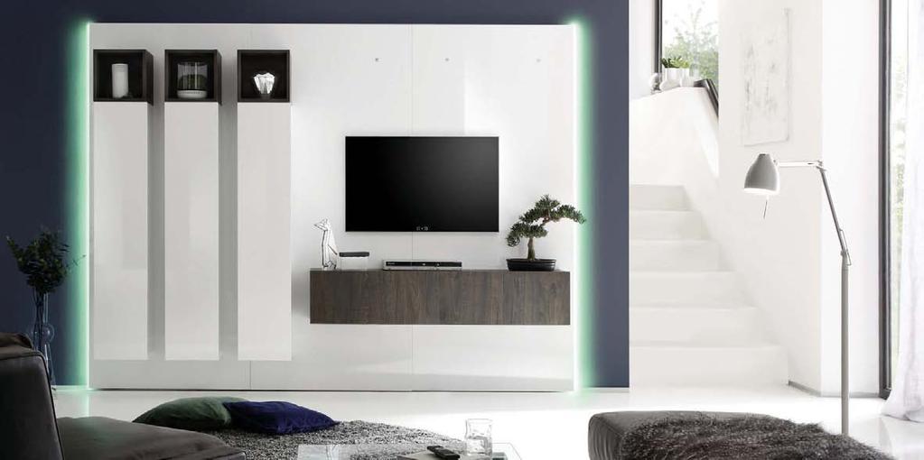 folia strukturalna miód: 57 - Podstawa TV w 4 kolorach: lakier biały połysk, folia