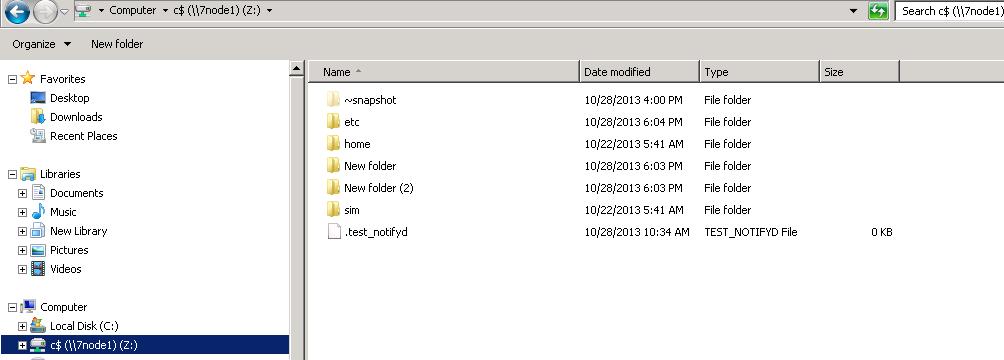 Odtwarzanie danych ze snapshotów z poziomu klienta Windows katalog ~snapshot