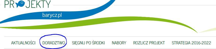 Harmonogram szkoleń i zasady doradztwa Doradztwo i udział w szkoleniach jest ewidencjonowane - preferencje w ocenie Szkolenie informacyjne (ok. 3 godz.