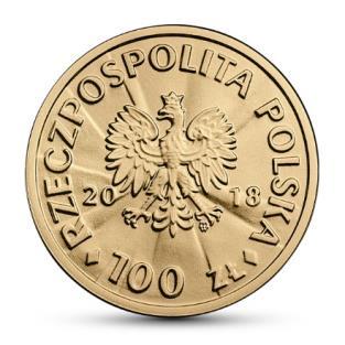 2. Ignacy Jan Paderewski moneta złota o nominale 100 zł oraz