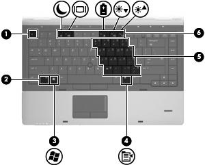 Klawisze UWAGA: Należy korzystać z ilustracji, która najdokładniej odzwierciedla wygląd posiadanego komputera.