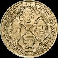 Medal pamiątkowy Lidzbark Warmiński miasto mężów znakomitych