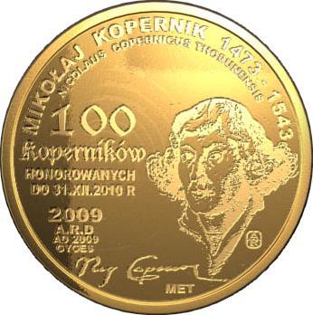 *) Obecnie Pracownia Artystyczna Gyges ARD. KOPERNIK NA NUMIZMATACH Koperniki mennicy Gyges Monetare *) z 2010 r.