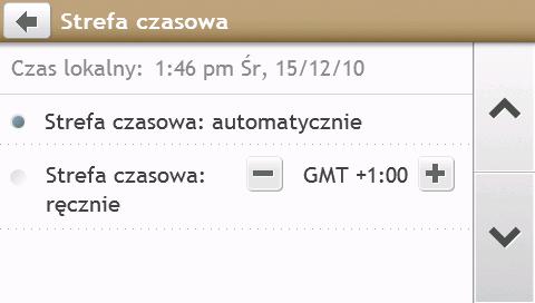 Jednostki Wykonaj następujące czynności: zmienić jednostki odległości zmienić format czasu zmienić format daty stuknij opcję Jednostki odległości, a następnie wybierz preferowany typ jednostki