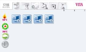 17 Programy synteryzacji materiałów Pod tą ikoną klawisza znajdują się wszystkie programy VITA związane z procesem synteryzacji.