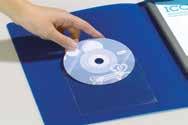 płyty CD pokazane na zdjęciu w celach poglądowych 1 Samoprzylepna kieszeń na CD / DVD z zamknięciem DURABLE cena za op. 10 szt.