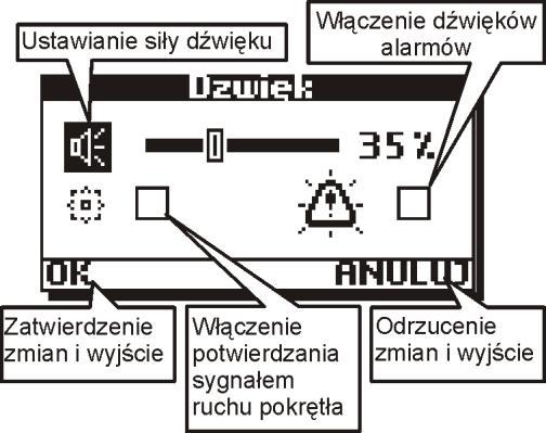 11-2 Strona (2/2) Tabliczki znamionowej. Strona (3/3) Zawiera informacje na temat mikrokontrolera i kompilacji programu; Język - pozwala nam zmienić język opisów.