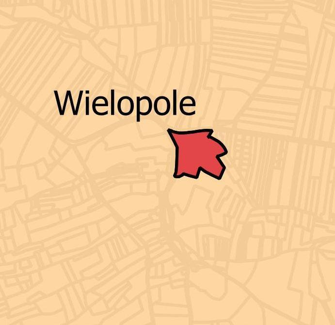 Podobszar 9 WIELOPOLE Ostatni wyznaczony podobszar ma powierzchnię: 0,06 km 2, co stanowi 0,88% powierzchni sołectwa Wielopole, na którego obszarze wytyczony został 9ty podobszar rewitalizacji.