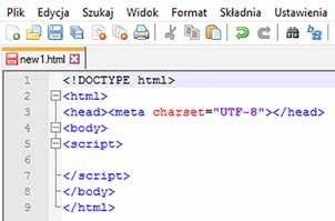 Rysunek 11. Szablon opisu strony internetowej. Rysunek 10. Kod w JavaScript wygenerowany automatycznie.