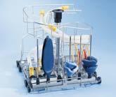 Wyposażenie do mycia i dezynfekcji narzędzi anestezjologicznych Przykład kombinacji. Wózek podstawowy z wężami modułowymi E 502 Przykład kombinacji.