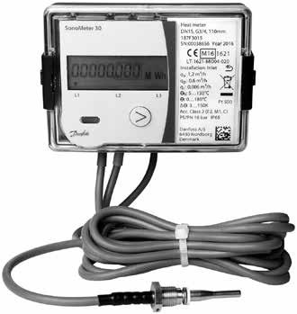 SonoMeter 30 Ciepłomierze Opis SonoMeter 30 firmy Danfoss to seria ultradźwiękowych, kompaktowych ciepłomierzy przeznaczonych do pomiaru zużycia ciepła i chłodzenia do celów rozliczeniowych.