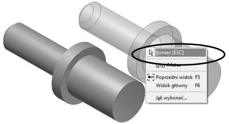 Wstawienie wa ka do z o enia Pierwsza kopia wybranego komponentu zostanie umieszczona w z o eniu w centrum ekranu graficznego.