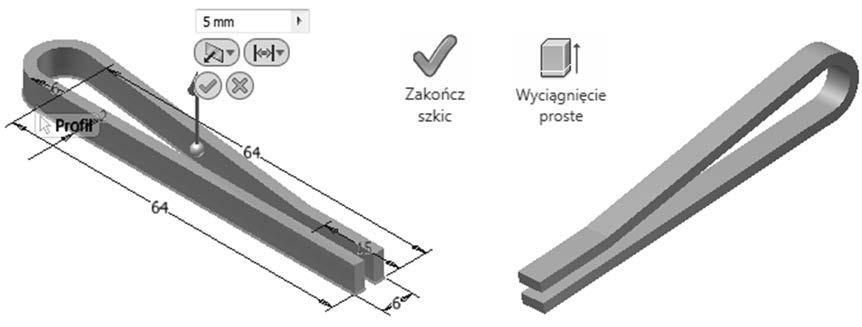 284 Inventor. Podstawy projektowania Rysunek 4.62. Tworzenie modelu bry owego r koje ci opatki Rysunek 4.63.