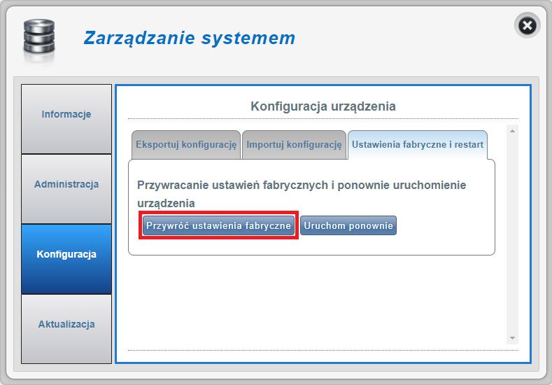 Po zakończeniu aktualizacji a przed konfiguracją i rozpoczęciem korzystania z