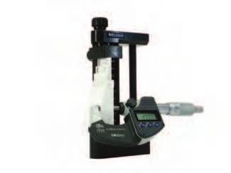 Statyw do kontroli mikrometrów z użyciem płytek wzorcowych Seria 56 Micro Checker Statyw ten służy do pewnego mocowania płytek wzorcowych do sprawdzania mikrometrów.
