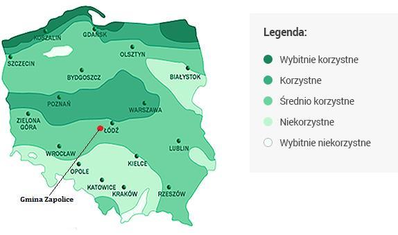 zweryfikowane w ramach pomiarów wietrzności. Lokalne ukształtowanie terenu, zalesienie, zabudowania mogą znacząco wpłynąć na efektywność instalacji wiatrowej.