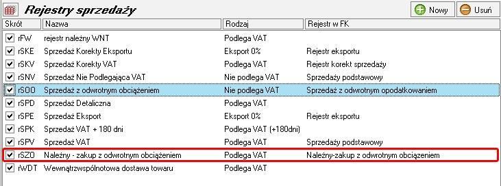 3.2 Ewidencja dkumentów u nabywcy 3.2.1 Definicja rejestrów VAT Dla ptrzeb ujmwania w rejestrach VAT wyżej wymieninych transakcji, należy w prgramie zdefiniwać rejestry VAT w parciu następujące