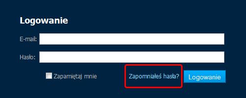 1. Strona logowania RYS. 1 PLATFORMA EDUSCIENCE - EKRAN LOGOWANIA Po wpisaniu w przeglądarce adresu platforma.eduscience.