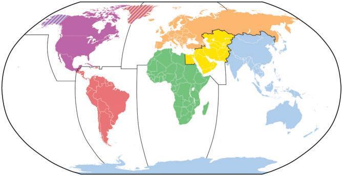 GEOGRAFICZNE STREFY ODPOWIEDZIALNOŚCI STRATEGICZNYCH DOWÓDZTW USA NORTH