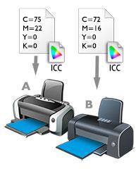 Profil ICC instrukcja do kolorów urządzenia Dlaczego kolory są inne?