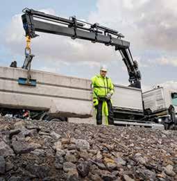 ŚREDNI ŻURAW DO WSZ Średnie żurawie HIAB X-HiPro można dobierać odpowiednio do każdego rodzaju ładunków.