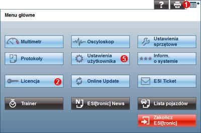 Licencjonowanie Aktywacja licencji online Udzielenie licencji online jest możliwe tylko pod warunkiem, że tester ESI[tronic] 2.