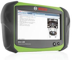 DCU 100 optymalny do zastosowania z ESI[tronic] 2.0 DCU 100 to przenośny tablet PC, stworzony z myślą o zastosowaniu w warsztatach samochodowych.