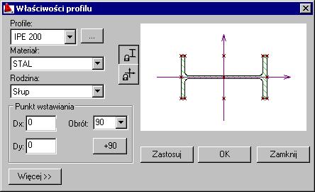 AutoCAD Structural Detailing - Stal - Przykłady strona: 17 4. Powiększyć oknem zdefiniowany słup. 5. LKM w zdefiniowany pręt Wybór słupa. 6. PKM Otwarcie menu kontekstowego. 7.