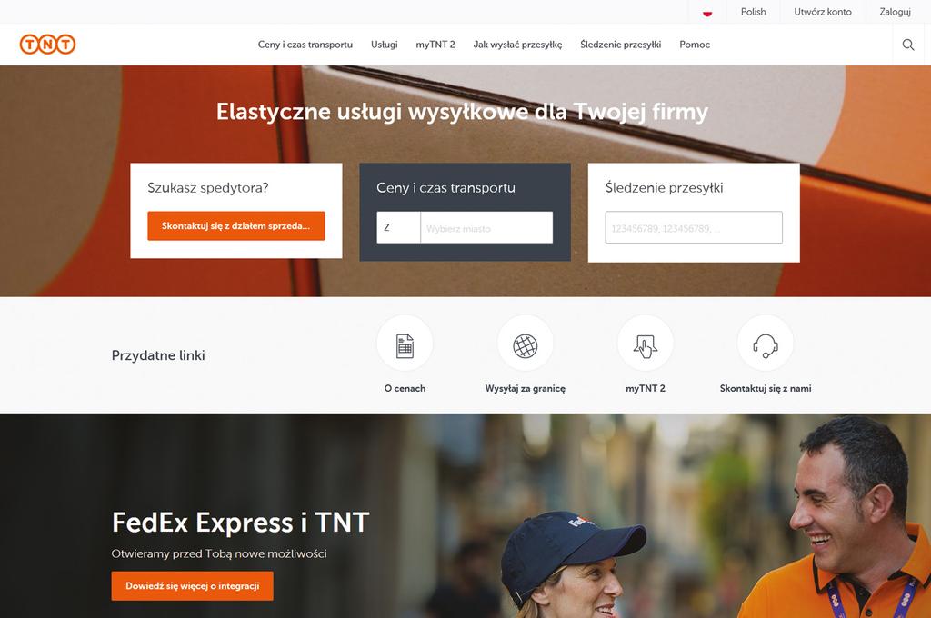 tnt.com W serwisie wiele pól formularzy nie posiada etykiet. Hierarchia oraz struktura nagłówków nie jest prawidłowa.