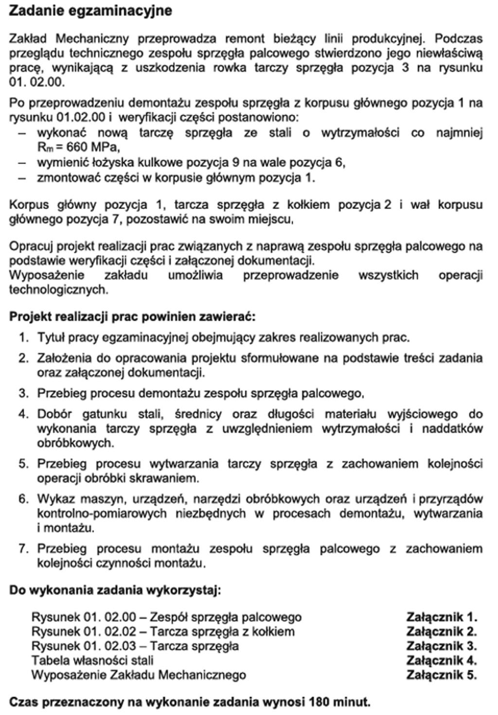 Zadanie egzaminacyjne XXIV Konferencja