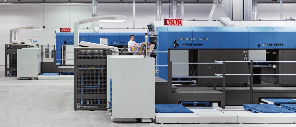 Highlights Wielkoformatowa maszyna Rapida: - nowa definicja najwyższej klasy wydajności 02 Nieprzypadkowo firma Koenig & Bauer jest liderem rynku oraz technologii w zakresie wielkoformatowych